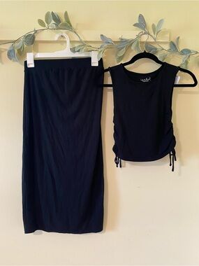 NWT Isabel Maternity Midi Skirt/Tank Set